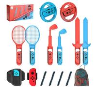 10 en 1 Kit de Accesorios Nintendo Switch2 para una experiencia deportiva auténtica, reuniones familiares, rompehielos sociales, con bolsa de almacenamiento