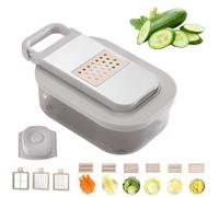 10 en 1 Multifuncional Cortador de Verdura Mandolina de Cocina Profesional - Manual Picador de Verduras Patatas Cebolla - Rallador Verduras y Queso - Gadgets Cocina