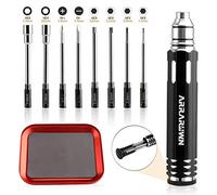 10 en 1 RC Tornador-Kit con Hex 1,5/2,0/2,5/3,0/4,0/5,5 mm Ranura/Ranura cruzada Tornador RC-Werkzeugsatz für RC Auto Modelo Avión Helicoptero Drone Bota Robot