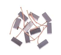 10 escobillas de carbón for motor de 8 x 9 x 20 mm for ventilador de calefacción de automóvil, herramientas de repuesto for soplador de aire, kit de escobillas de carbón