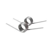 10 esortes de torsión de acero inoxidable 304 para zurdos, longitud de base: 20 mm, resorte en forma de V 3 vueltas - 120 grados