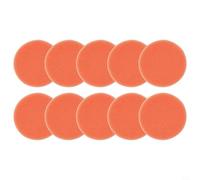 10 esponjas de pulido de coche de 75 mm de diámetro, esponja redonda plana adecuada para su uso con pastas de pulido y selladores para mejorar la textura de la pintura