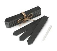 10 etiquetas de pizarra para el jardín, ideal para etiquetar verduras o hierbas, de 15 x 2 cm