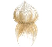 10 extensiones de cabello humano real con clip, S, mujer, rubio platino, aire, triángulo francés, con tres clips para seguridad, malla hexagonal, aspecto natural