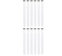 10 extensiones de cabello sintético liso de 56 cm con clip de colores for mujer, ideal for juegos de rol, fiestas de Halloween y Navidad.(White)