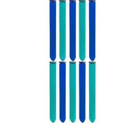 10 extensiones de cabello sintético liso de 56 cm con clip de colores for mujer, ideal for juegos de rol, fiestas de Halloween y Navidad.(Blue)