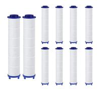 10 filtros de algodón PP para alcachofa de ducha, eliminación de residuos de cloro, cartucho de sedimentos filtrados, 9 x 2 cm, cartucho de sedimentos filtrados, núcleo de agua limpio universal (10,5