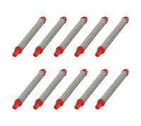 10 filtros de pulverización sin aire de malla 200, acero inoxidable 304 para técnicas óptimas de acabado de pintura