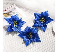 10 flores decorativas de Navidad para coronas y árboles que mejoran tu decoración navideña (rojo)