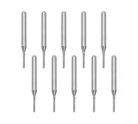10 fresas de extremo de carburo de 1,2 mm con vástago de 1/8 pulgadas, brocas rectas para grabado CNC PCB, corte de madera y metal y fibra de vidrio, juego de brocas de grado industrial