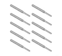 10 fresas de extremo de carburo de 2 mm con vástago de 1/8 pulgadas para enrutador CNC y grabado de PCB, para cortar brocas para metal, madera, fibra de vidrio plástica, mecanizado industrial