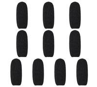 10 fundas de espuma para micrófono, parabrisas de espuma pequeña, parabrisas de micrófono, fundas de auriculares de alta densidad, accesorios de espuma para auriculares, micrófonos, protección de