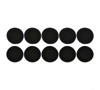 10 fundas de espuma para parabrisas para micrófonos de auriculares, ideales para juegos y uso de transmisión (65 mm)