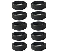 10 fundas de silicona para ruedas de equipaje, absorben los golpes y protegen tu maleta, accesorio de rueda de moda, Negro -, como se muestra