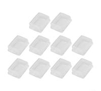 10 fundas de silicona transparente para interruptores basculantes rectangulares, cubiertas protectoras impermeables para evitar daños por agua y polvo, compatibles con interruptores de corte de 19 mm