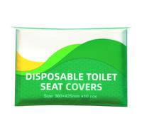 10 fundas desechables para asiento de inodoro, portátiles, viajes, camping, hotel, baño, degradables, impermeables, accesorios