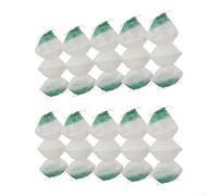 10 Fundas Lámpara Propano 8x8x5cm Doble Fijación(Steel clip) | Material poliéster 3 para capas, blanca , al calor y golpes, ideal para exterior