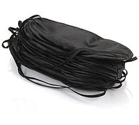 10 fundas para máscara de ojos con vendas para dormir de viaje con almohadilla para la nariz, color negro