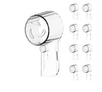 10 fundas protectoras para cabezal de cepillo de dientes eléctrico, a prueba de polvo, para BORAL-B EB17EB20EB18D12, transparente