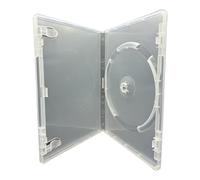 10 fundas transparentes para discos DVD Viva Elite con lomo de 14 mm y funda exterior para obras de arte y clips de folletos. La misma funda utilizada por los principales estudios de cine.