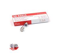 10 fusibles rápidos (F) de cristal 2,5 A/250 VAC 5 x 20 mm
