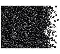 10 g Delica Seed Beads 11/0, Japanese Glass Beads Miyuki, Jet Negro