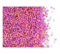 10 g Delica Seed Beads 11/0, perlas de cristal japonesas Miyuki, mezcla luminosa 4