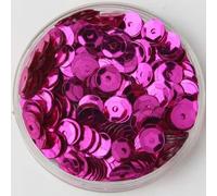 10 g/lote de lentejuelas de varios tamaños, 4 mm/5 mm/6 mm/8 mm, copa redonda, lentejuelas, manualidades de costura, fucsia, 4 mm, 10 g, 1500 piezas
