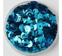 10 g/lote de lentejuelas de varios tamaños de 4 mm/5 mm/6 mm/8 mm, copa redonda, lentejuelas, manualidades de costura, color azul lago, 4 mm, 10 g, 1500 piezas