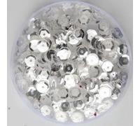 10 g/lote de lentejuelas de varios tamaños de 4 mm/5 mm/6 mm/8 mm, copa redonda, lentejuelas, manualidades de costura, como se muestra, 4 mm, 10 g, 1500 piezas