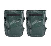 10 Gallon Strawberry Growing Bags 2 Pack | 8 Pocket Design for Strawberries/Flowers/Vegetables | Indoor & Outdoor PE Fabric Plant Container | Foldable & Reusable