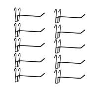 10 ganchos de malla de metal reutilizables para panel de exhibición de supermercado, accesorios elegantes, suministros de presentación