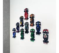 10 ganchos de montaje en pared compatibles con Lego F1 Speed Champions Cars - Kit de soporte de exhibición para modelos Lego Fórmula 1