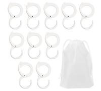 10 Ganchos para Toallero, 1 Bolsa De Almacenamiento, Gancho para Riel para Ropa, Gancho Multifuncional, Gancho para Colgar