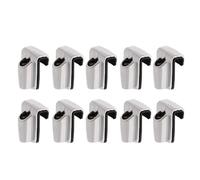 10 garras de tambor de instalación rápida con junta de goma de zinc, lengüetas de tambor de percusión, ganchos de percusión duraderos