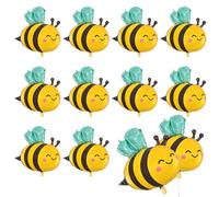 10 globos de abeja, globos de papel de aluminio, globos de animales de dibujos animados, globos de baby shower, globos lindos, globos de fiesta, globos de diseño creativo, globos para niños, globos