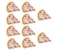 10 globos de papel de aluminio para rebanadas de pizza, globos de Mylar con texto en inglés "Have a Supreme Birthday", decoraciones de fiesta grandes en forma de pizza para fiestas de pizza