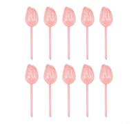 10 globos de riego automáticos en forma de tulipán para plantas en maceta para uso en interiores y exteriores (rojo claro)