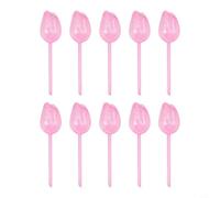 10 globos de riego en forma de tulipán para plantas, dispositivo de riego automático, humedad constante que proporciona agua a las raíces, uso en interiores y exteriores, fácil de llenar (rosa)
