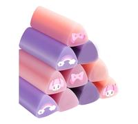 10 gomas de borrar de lápiz para el regreso a clases, borradores triangulares de recompensa para niños, corrección de escritura de dibujos animados