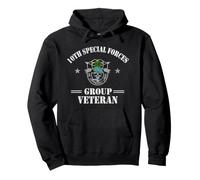 10º Grupo de Fuerzas Especiales Veterano 10º SFG Patriótico Hombres Sudadera con Capucha