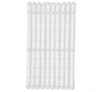 10 guías de plástico para cajones para un uso suave y silencioso en el gabinete (blanco-298 mm)