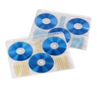 10 HAMA CD-ROM-ÍNDICE-GAINEN TRANSPARENTE-BLANCO P…
