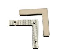 10 hebillas metálicas para rizar, protección de bordes para carteras, bolsos y accesorios de cuero para manualidades.,40 mm