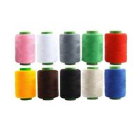 10 hilos de coser de colores para uso doméstico, hilo de coser hecho a mano, rollos pequeños, hilo de máquina de coser, bolas pequeñas de colores, ropa de coser con cosido a mano