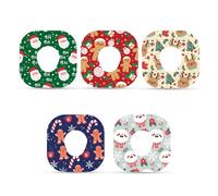 10 Hoja Parches Adhesivos para Dexcom G7, Pegatinas Impermeables para Sensor de Movimiento Parches Navideños Compatibles con Dexcom G7 (5 Estilos)