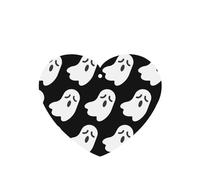 10 hojas aromáticas de ambientador de coche con estampado de fantasmas blancos, accesorios para colgar en el coche con cuerdas para decoración