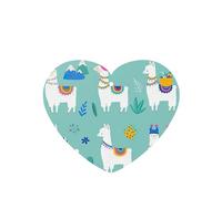 10 hojas aromáticas de ambientador de coche con estampado de llama de alpaca, accesorios para colgar en el coche con cuerdas para decoración