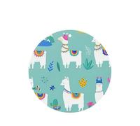 10 hojas aromáticas de ambientador de coche con estampado de llama de alpaca, accesorios para colgar en el coche con cuerdas para decoración