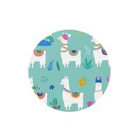 10 hojas aromáticas de ambientador de coche con estampado de llama de alpaca, accesorios para colgar en el coche con cuerdas para decoración